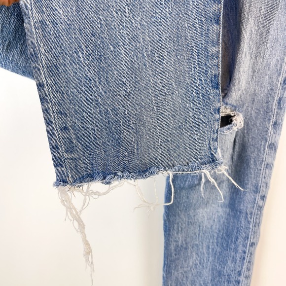 Madewell (25) The Perfect Vintage Crop Jean High Rise 25” Blue Distressed - Picture 5 of 13